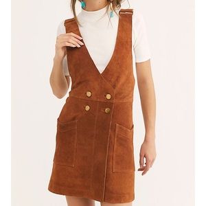 Suede free people dress